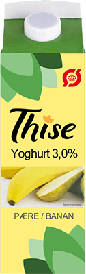 Thise pære/banan yoghurt redesign